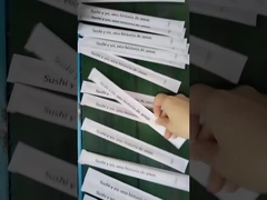 عيدان تناول الطعام من الخيزران للاستعمال مرة واحدة متينة وناعمة، مغلفة بشكل فردي لأطباق السوشي والآسيوية، عيدان تناول الطعام