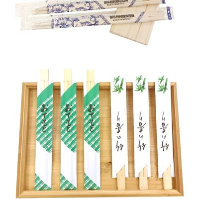 عصي طعام بامبو لمرة واحدة عصي طعام توأم مخصصة لمطعم حفل زفاف