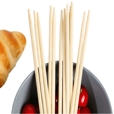 شعار مخصص من الخيزران مستديرة العصي المستخدمة لمرة واحدة مثالية للمنازل / المطاعم / الفنادق تجربة تناول الطعام